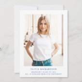 Invitation Texte et photo simple et élégant | Graduation 2023 (Devant)