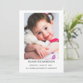 Invitation Texte et photo simple et élégant | Graduation 2023 (Debout devant)