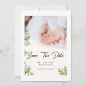 Invitation Texte et photo simple et élégant | MERCI MARIAGE (Devant)