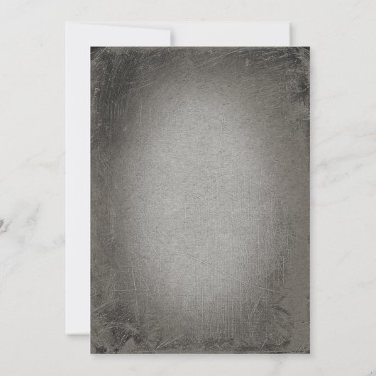 Invitation Texte gothique Bébé (Dos)