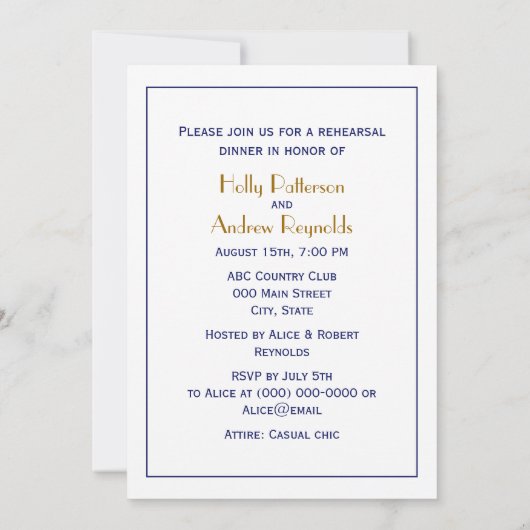 Invitation Texte graphique LOVE - Bleu (Dos)