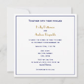 Invitation Texte graphique LOVE - Bleu (Dos)
