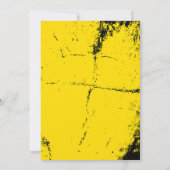 INVITATION TEXTE GRUNGE NOIR ET JAUNE (Dos)