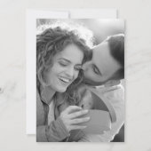 Invitation Texte lunatique avec photo | Fêtes de fiançailles (Dos)