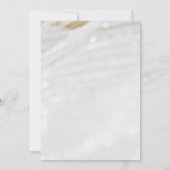 Invitation Texte perlé élégant et classique 60e anniversaire (Dos)