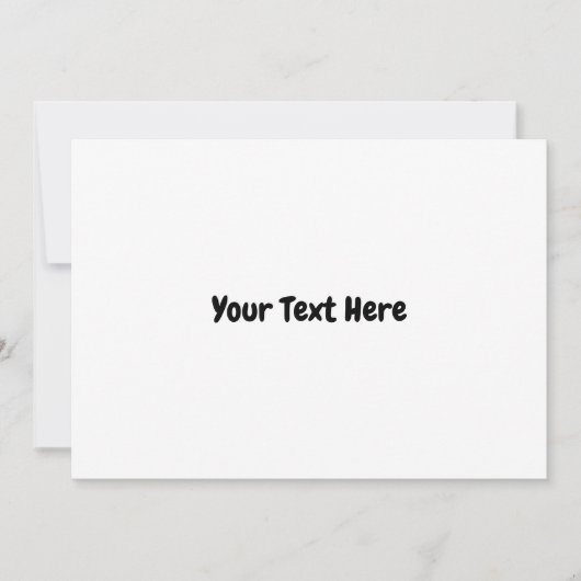 Invitation Texte personnalisé (Devant)