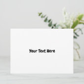 Invitation Texte personnalisé (Debout devant)