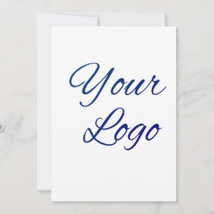 Invitation texte simple minimal ajoutez votre logo/dessin ici