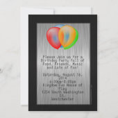 Invitation Texter Téléphone cellulaire Ado Anniversaire Invit (Dos)