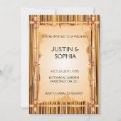 Invitation Texture bambou (Devant)