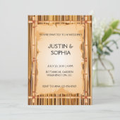 Invitation Texture bambou (Debout devant)