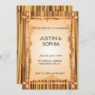 Invitation Texture bambou
