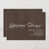 Invitation Texture Brown de répétition d'invitations modernes (Devant / Derrière)