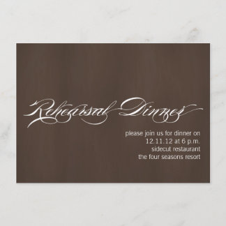 Invitation Texture Brown de répétition d'invitations modernes