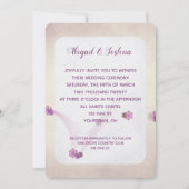 Invitation texture de baiser abstrait mariage (Devant)