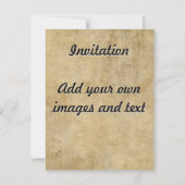 Invitation Texture de parchemin (Devant)
