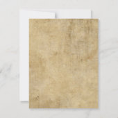 Invitation Texture de parchemin (Dos)