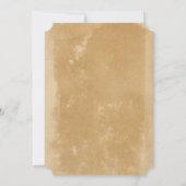 Invitation Texture de parchemin de Faux antique Simple Mariag (Dos)