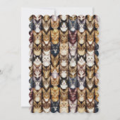 Invitation Texture des chats (Dos)