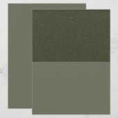 Invitation Texture d'invitation personnalisée Split Moss Gree (Devant / Derrière)
