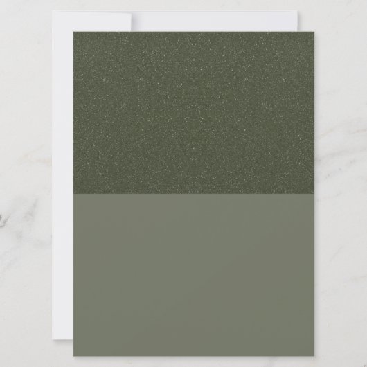 Invitation Texture d'invitation personnalisée Split Moss Gree (Devant)