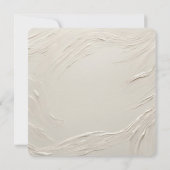Invitation Texture d'ivoire Abstraite mariage (Dos)