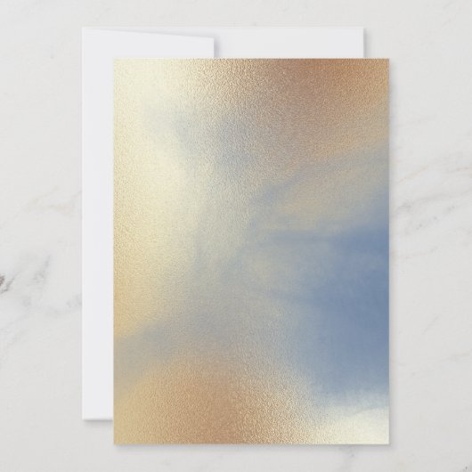 Invitation Texture dorée (Dos)