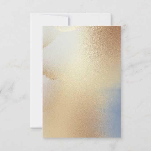 Invitation Texture dorée Anniversaire (Dos)