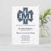 Invitation texture du Denim de retraite EMT (Debout devant)