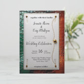 Invitation Texture en cuir artistique (Debout devant)