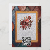 Invitation Texture en cuir artistique (Dos)