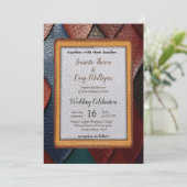Invitation Texture en cuir artistique (Debout devant)