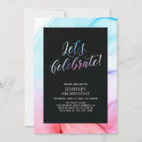 Texture fluide rouge et bleu 30e anniversaire femm