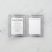 Invitation Texture métallique moderne Douche en couple (Intérieur)