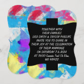 Invitation Texture peinte (Devant / Derrière)