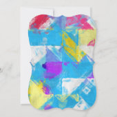 Invitation Texture peinte (Dos)