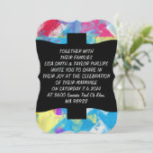 Invitation Texture peinte (Debout devant)