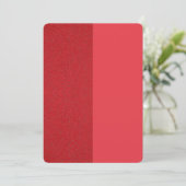 Invitation Texturée Bicolore Rouge Tomate - Sur Me (Debout devant)