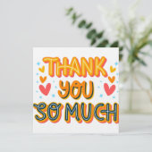 Invitation Thank you so much  (Debout devant)