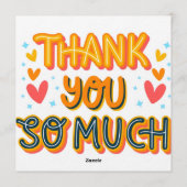 Invitation Thank you so much  (Dos)