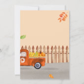 Invitation Thankesgiving Open House Orange Truck Fun (Dos)