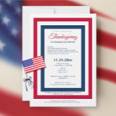 Invitation Thanksgiving 2026 Dîner de gala de collecte de fon