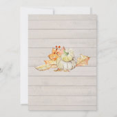 Invitation Thanksgiving automne feuille de tournesol en Citro (Dos)