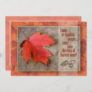 Invitation Thanksgiving   Automne   Récolte