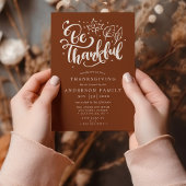 Invitation Thanksgiving Be Thanksgiving Script Dîner Brown