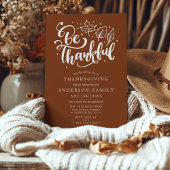 Invitation Thanksgiving Be Thanksgiving Script Dîner Brown