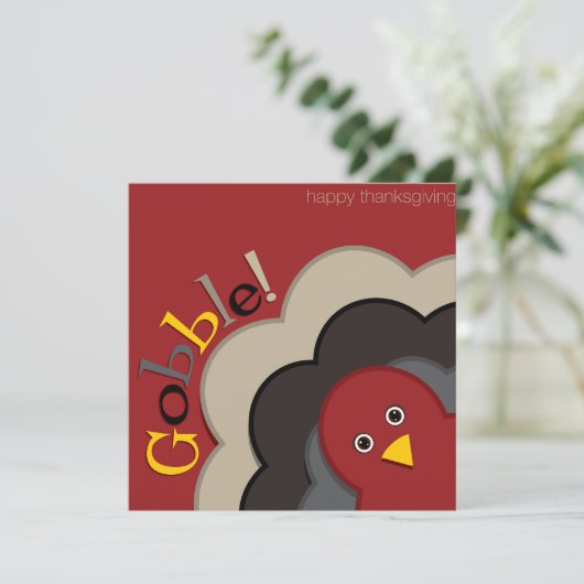 Invitation Thanksgiving cachette (Debout devant)