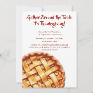 Invitation Thanksgiving Canada   Collecte de tartes Apple