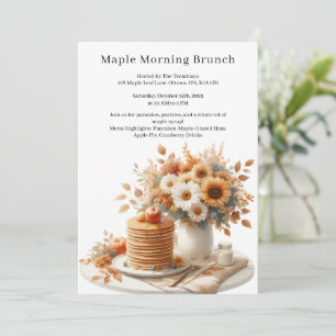 Invitation Thanksgiving Canada Style   Brunch Maple Morning