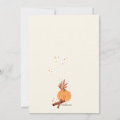 Invitation Thanksgiving citrouille Spice (Dos)